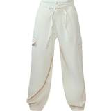 14 - 32 - Lav talje Bukser & Shorts PrettyLittleThing Baggy Low Rise 90's Cargo Trousers - Cream