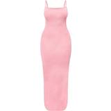 12 - 32 - Dame - Pink Kjoler PrettyLittleThing Shape Jersey Strappy Maxi Dress - Rose