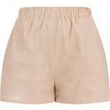 PrettyLittleThing Shorts PrettyLittleThing Woven Elastic Waist Floaty Shorts - Stone
