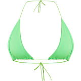 10 - 32 - Grøn Badetøj PrettyLittleThing Triangle Bikini Top - Bright Green