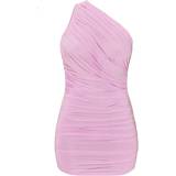 PrettyLittleThing 6 - Pink Kjoler PrettyLittleThing Ruched One Shoulder Bodycon Dress - Lilac