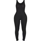 18 - Polyester Jumpsuits & Overalls PrettyLittleThing Shape Ribbed Scoop Neck Jumpsuit - Black