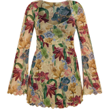 Dame - Korte kjoler - Mesh PrettyLittleThing Underbust Detail Shift Dress - Stone