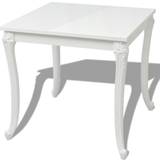 Spisebord i hvid højglans vidaXL High Gloss Spisebord 80x80cm
