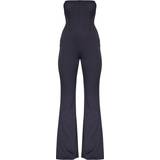 12 - 32 - Dame Jumpsuits & Overalls PrettyLittleThing Corset Bandeau Flared Jumpsuit - Black