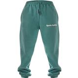 32 - Dame - Oversized Bukser & Shorts PrettyLittleThing Sports Academy Puff Print Oversized Joggers - Dark Teal