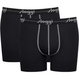 Sloggi Herre Underbukser Sloggi Men Start Shorts 2-pack - Black
