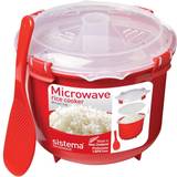 Godkendt til frost Mikrobølgeredskaber Sistema Rice Cooker Mikrobølgeredskab 16.4cm
