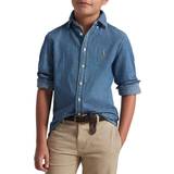 Korte ærmer Skjorter Børnetøj Polo Ralph Lauren Junior Cotton Denim Shirt