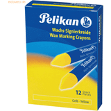 Pelikan Kridt Pelikan 12 x Wachs-Signierkreide 772/12 gelb VE=12 Stück