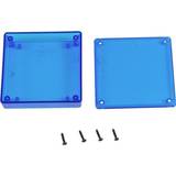 Hammond Electronics 1551XTBU Universal enclosure 80 x 80 x 20 Acrylonitrile butadiene styrene Blue transparent 1 pcs