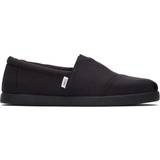 Toms 8 Sko Toms Alpargata Forward Espadrille Black/Black Recycled Cotton Canvas Men's Shoes Black