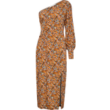 Gestuz Lilla Tøj Gestuz Maxi kjole OdaGZ P One Shoulder Dress Orange