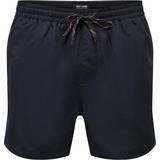 M Badebukser Only & Sons Normal Passform Shorts - Black