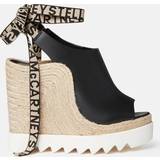 Stella McCartney Slip-on Lave sko Stella McCartney Gaia faux leather espadrille sandals black