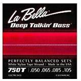 La Bella Musiktilbehør La Bella 750T White Nylon Tape Wound Light Electric Bass Strings