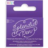 Lilla Fyldepenne Ooly Splendid Fountain Pen Ink Refills Set of 5 Cartridges Purple
