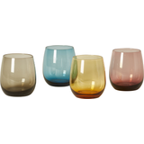 Multifarvet - Rødvinsglas Vinglas Dacore assorted Drikkeglas 35cl 4stk