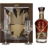 Caribien - Gin Øl & Spiritus Plantation XO 20th Anniversary with Two Glasses Gift Set 40% 1x70 cl