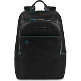 Piquadro Blå Computertasker Piquadro Computer Backpack with Padded Ipad/Ipadmini Compartment, Black, One Size