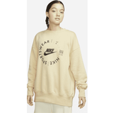 12 - Guld Overdele Nike Women's Sportswear Phoenix Fleece Oversized Crewneck Sweatshirt Team Gold