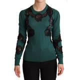 8 - Grøn - Uld Overdele Dolce & Gabbana Wool Crewneck Sweater