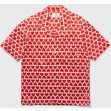 Ami Paris Alexandre Mattiussi Red & White Graphic Shirt SCARLET RED/NATURAL FR