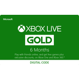 Xbox live Microsoft Xbox Live Gold Card 6 Months