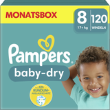 Pampers 1 Pampers Baby Dry bleer str.8 17 kg månedskasse 3.53 DKK/1 stk