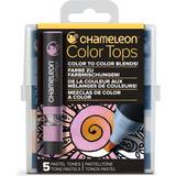 Chameleon Kuglepenne Chameleon 5 Pen Pastel tones color tops set