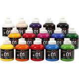 Farver Creativ Company A Color Acrylic Paint 01 Glossy 15x500ml