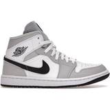 Nike Air Jordan 1 Sko Nike Air Jordan 1 Mid W - White/Light Smoke Grey/Black
