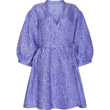 48 - Korte kjoler - XS Noella Aya Wrap Dress - Blue