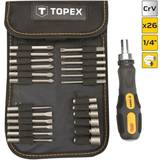 Topex Håndværktøj Topex 26 tlg. CrV 1/4 Schraubendreher