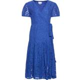 Kort ærme - Midikjoler - Nylon Noella Briston Dress - Royal Blue