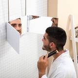 Badeværelsesmøbler på tilbud InnovaGoods Badeværelsesspejl med LED-lys og 360º visning SelfKut