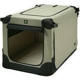 Maelson Pet Soft-Sided Crate Metal Black/Brown, H 23.0 W 32.0 D