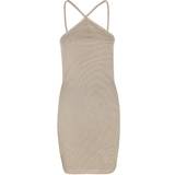 Dame - Halterneck - Korte kjoler Calvin Klein Jeans Waffle Halter Neck Dress - Shitake