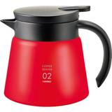 Rød Kaffekander Hario Double Vacuum Structure Coffee Pot