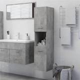 Badeværelsesskabe vidaXL Badeværelsesskab 30x30x130 spånplade betongrå