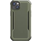 X-Doria Guld Mobiltilbehør X-Doria iPhone 14 Raptic Fort Series Håndværker Cover MagSafe Kompatibel Grøn