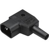 Kaiser Kabelclips & Fastgøring Kaiser 748/sw/C IEC connector 748 Plug, right angle Total number of pins: 2 PE 10 A Black 1 pcs