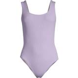 Casall Lilla Tøj Casall Square Neck Rib Swimsuit - Lavender