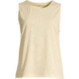 38 - Dame - Gul Toppe Casall Texture Muscle Tank Top - Stockholm Yellow