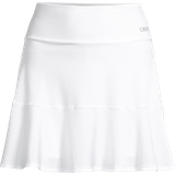 Hvid - Normal talje Nederdele Casall Court Rib Shiny Skirt - White