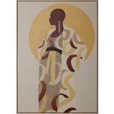 Vægdekorationer BigBuy Home Canvas Lady 100 African Woman Framed Art