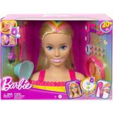 Makeup - Stylingdukker Dukker & Dukkehus Barbie Deluxe Styling Head Totally Hair Blonde Rainbow Hair HMD78