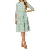 Blonder - Grøn - Trekvartlange ærmer Kjoler Happy Holly Madison Lace Dress - Light Mint