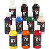 A Color Farver A Color School Acrylic Paint Glossy 01 10x100ml