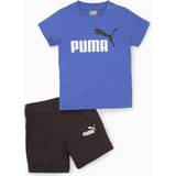 Blå Øvrige sæt Børnetøj Puma Sæt Minicats Royal Sappire/Sort år 98 T-Shirt